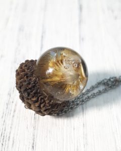 Flower Acorn - Epoxy/UV Resin Art