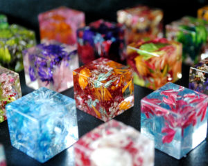 Flower In Ice - Epoxy Resin Art