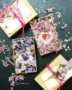 Flower In Ice - Epoxy Resin Art