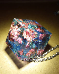 Flower In Ice - Epoxy Resin Art