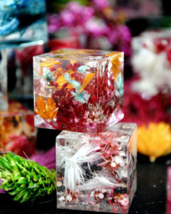 Flower In Ice - Epoxy Resin Art